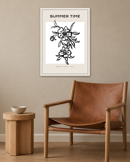 SENT Studio - Dancing Poster No. 56 - white frame in a room