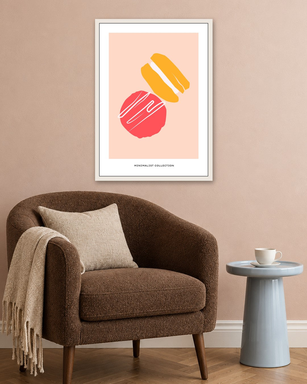 SENT Studio - Abstract Poster No. 62 - white frame in a room