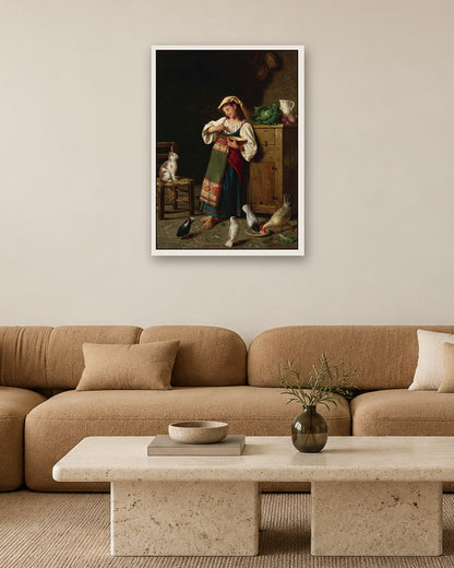 Renaissance Masters - Renaissance Masterpiece No. 424 - white frame in a room