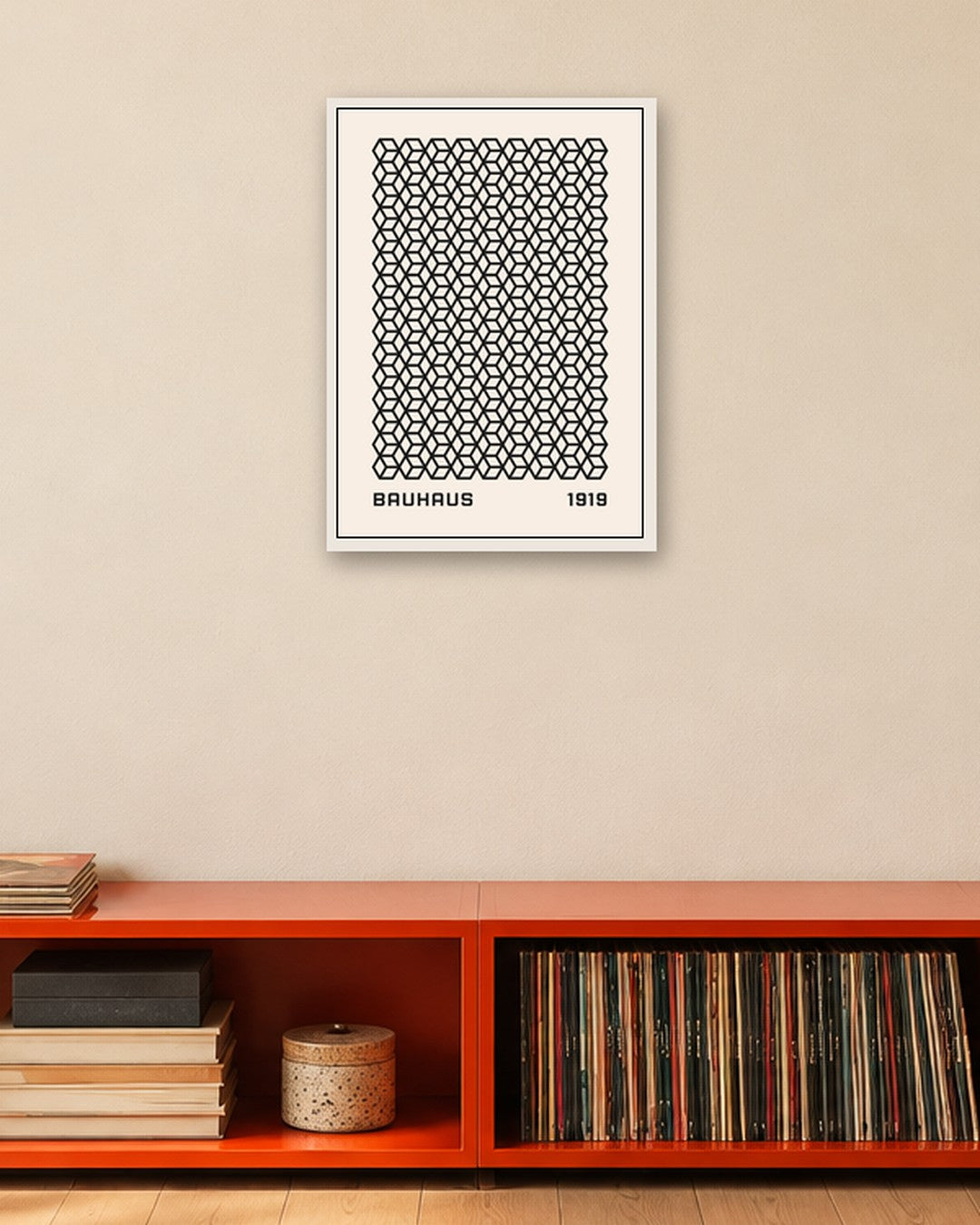 Bauhaus - Poster No. 40 - white frame in a room