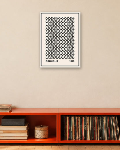 Bauhaus - Poster No. 40 - white frame in a room