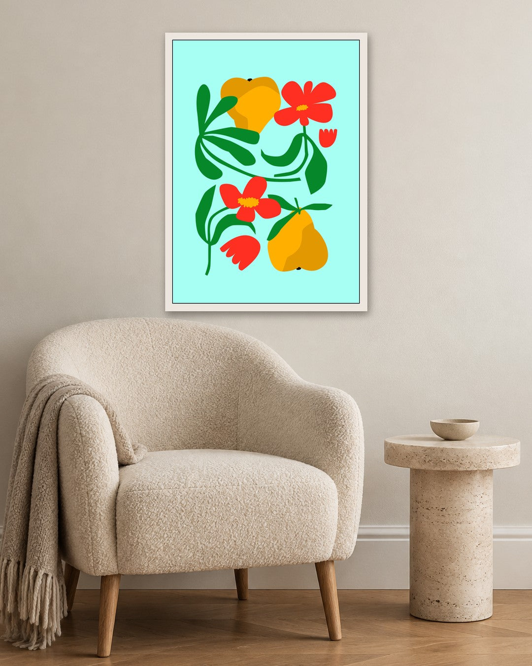 SENT Studio - Artistic Poster No. 32 - white frame in a room