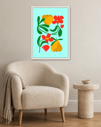 SENT Studio - Artistic Poster No. 32 - white frame in a room