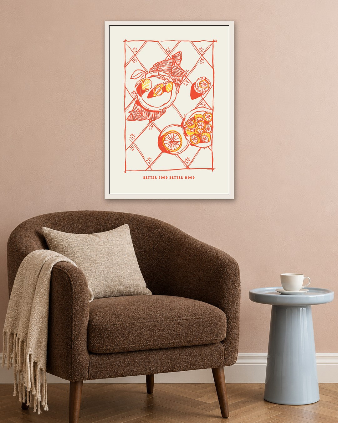 SENT Studio - Cravings Poster No. 44 - white frame in a room