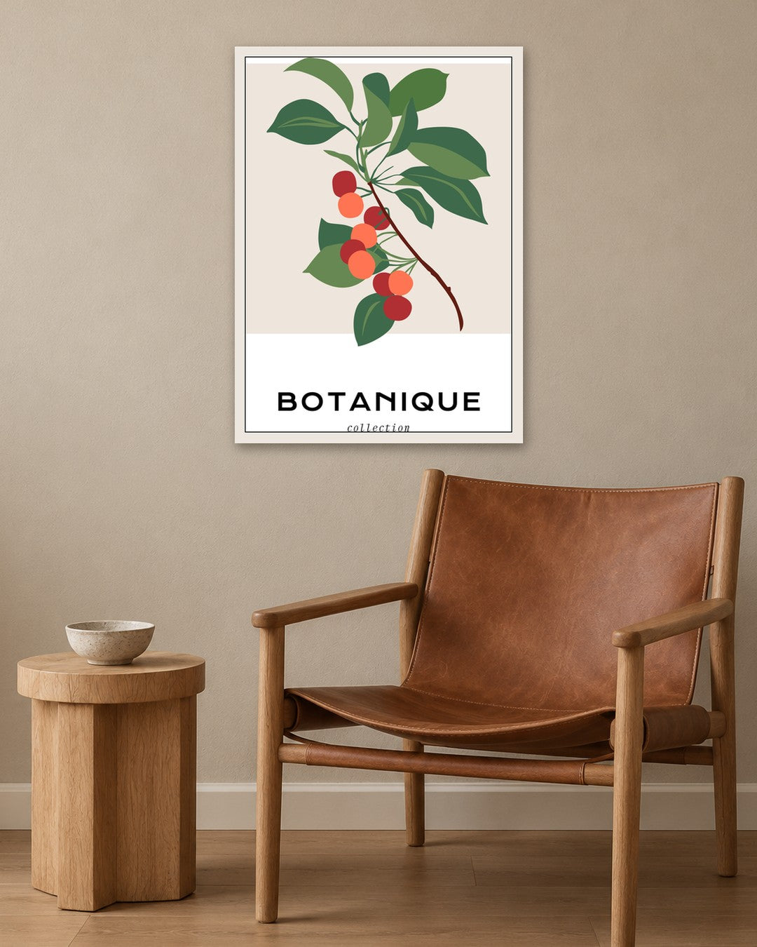 SENT Studio - Botanical Poster No. 22 - white frame in a room