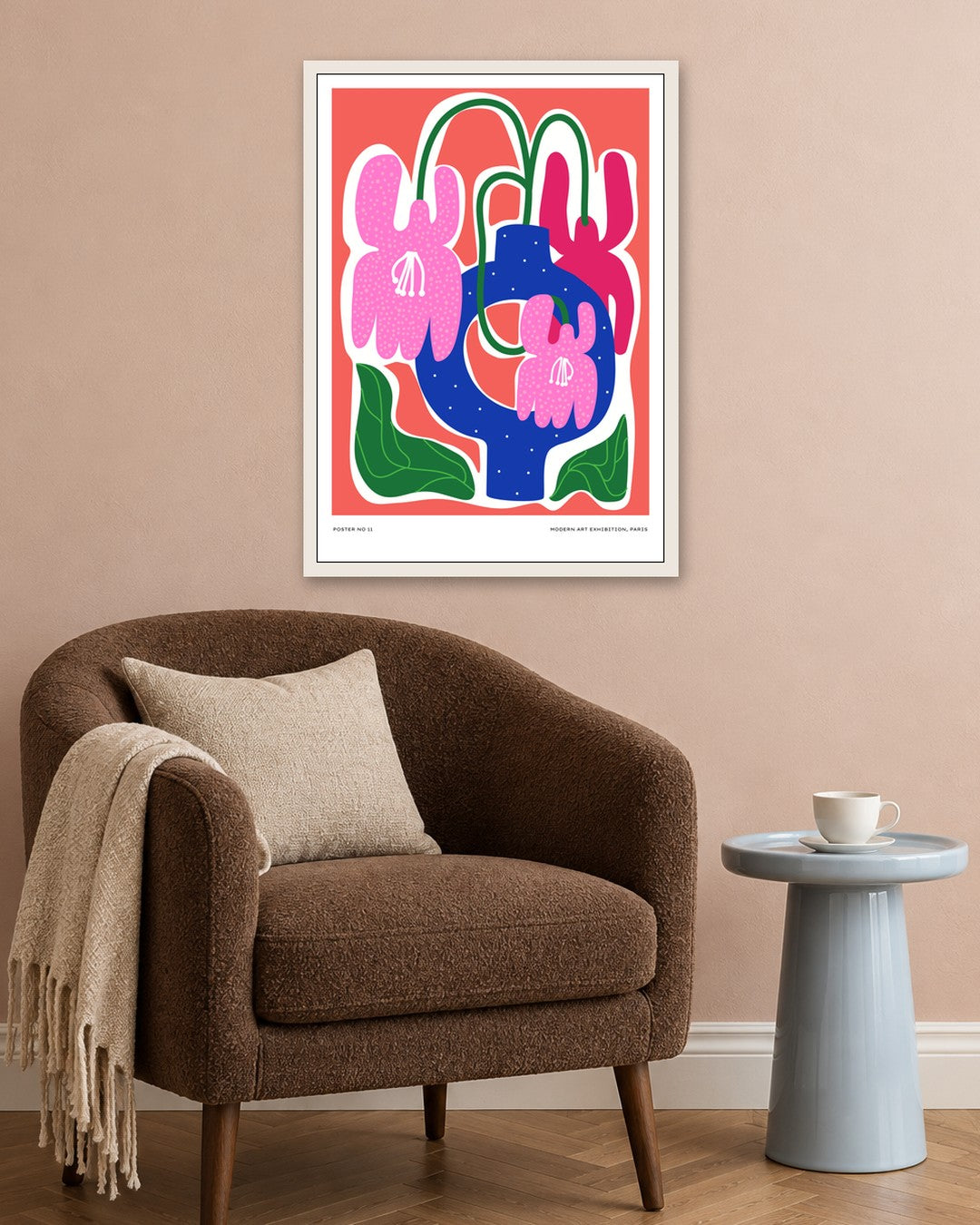 SENT Studio - Aesthetic Poster No. 11 - white frame in a room