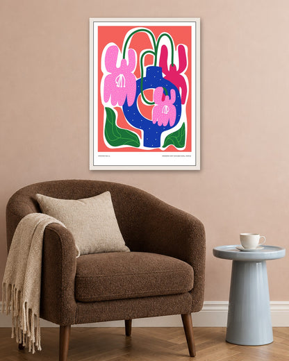 SENT Studio - Aesthetic Poster No. 11 - white frame in a room