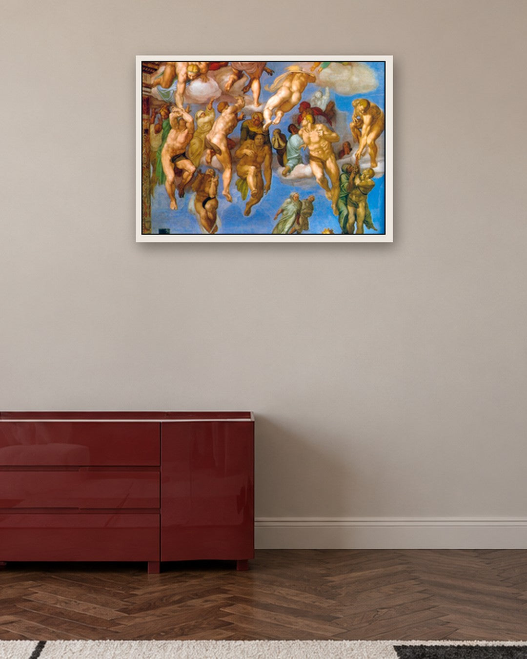 Renaissance Masters - Ascent of the Blessed - white frame in a room