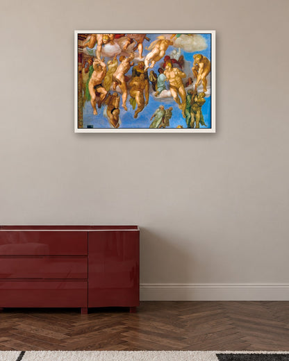 Renaissance Masters - Ascent of the Blessed - white frame in a room