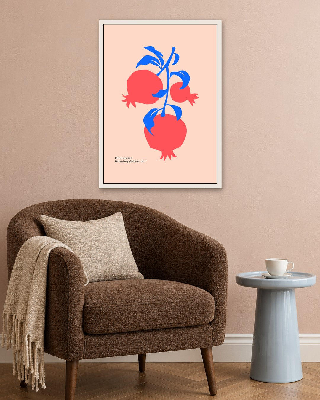SENT Studio - Abstract Poster No. 10 - white frame in a room