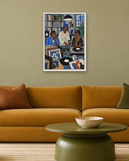 John Smart - Vinyl Club - white frame in a room