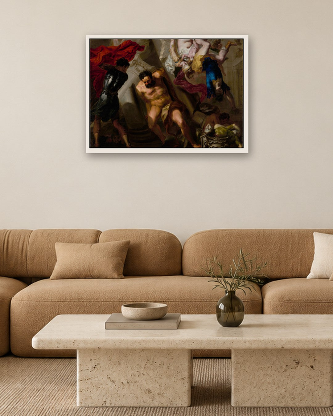 Renaissance Masters - The Fall of the Giants - white frame in a room