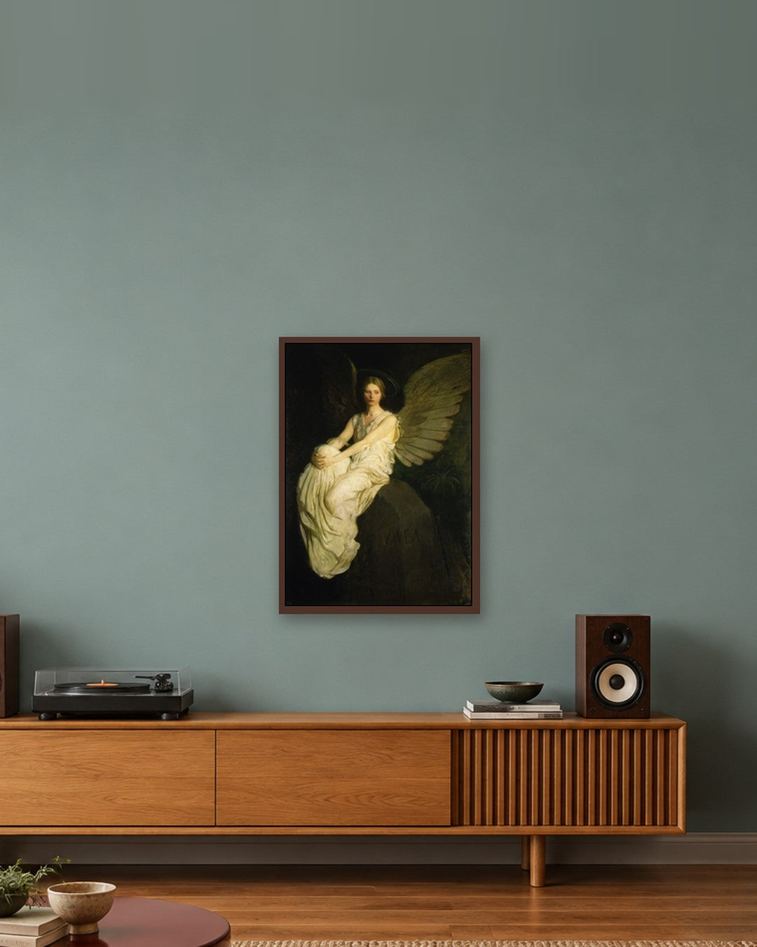 Abbott Handerson Thayer - Stevenson Memorial - dark oak frame in a room