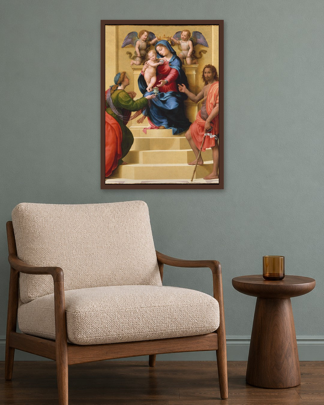 Renaissance Masters - Renaissance Masterpiece No. 170 - dark oak frame in a room