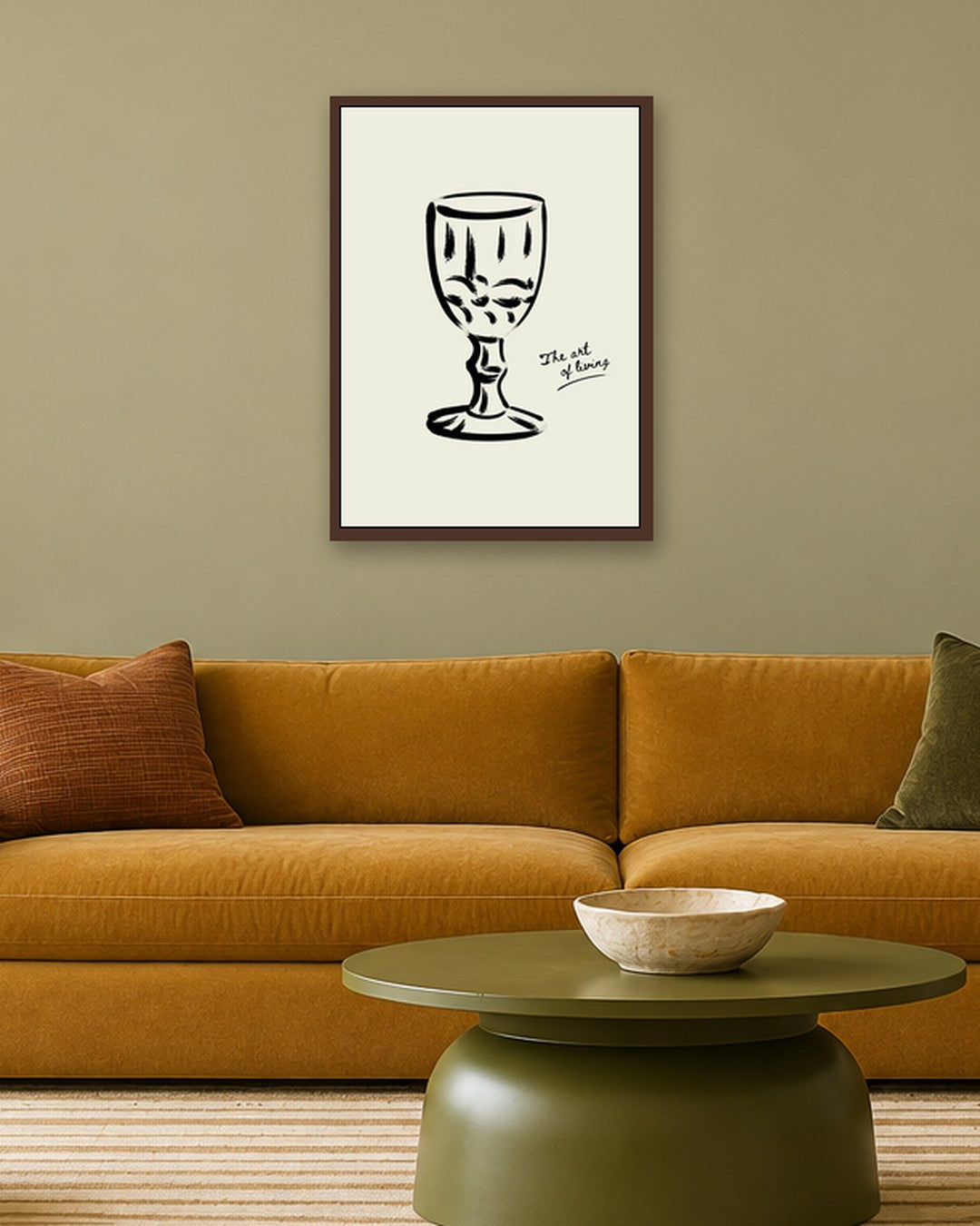 SENT Studio - Bohemian Poster No. 77 - dark oak frame in a room