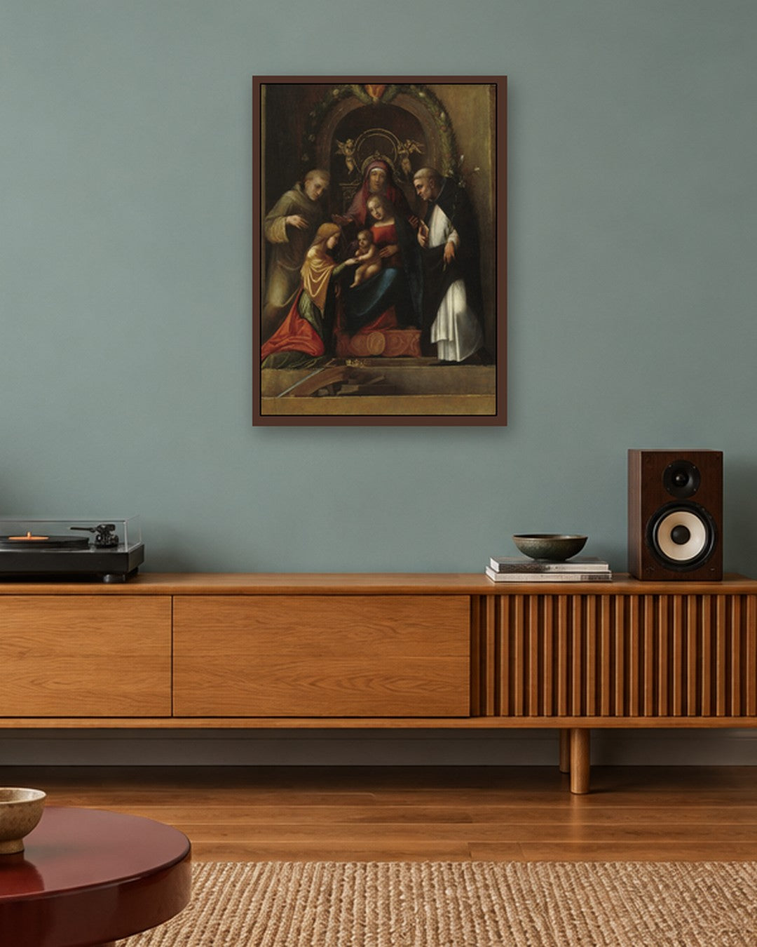 Renaissance Masters - Renaissance Masterpiece No. 410 - dark oak frame in a room