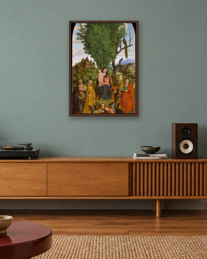 Renaissance Masters - Renaissance Masterpiece No. 155 - dark oak frame in a room