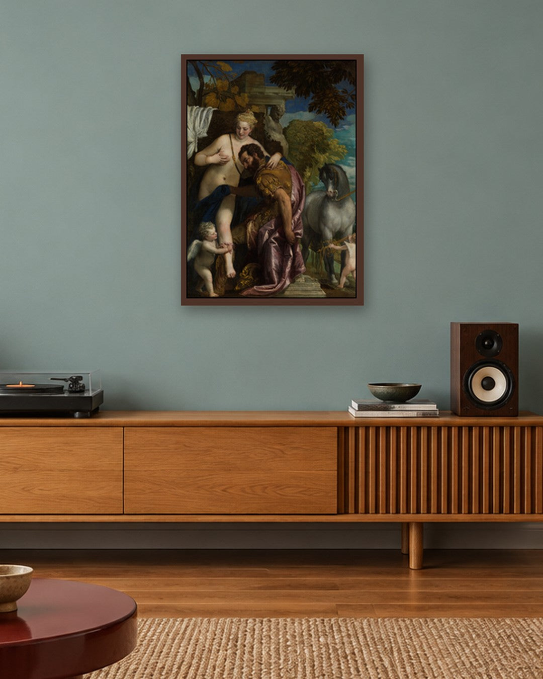 Renaissance Masters - Renaissance Masterpiece No. 132 - dark oak frame in a room