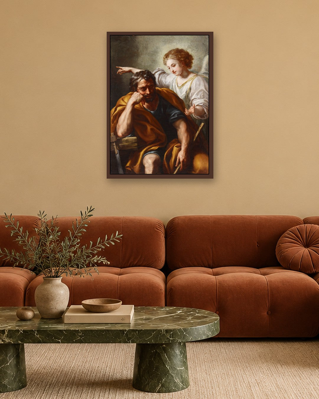 Renaissance Masters - Renaissance Masterpiece No. 202 - dark oak frame in a room
