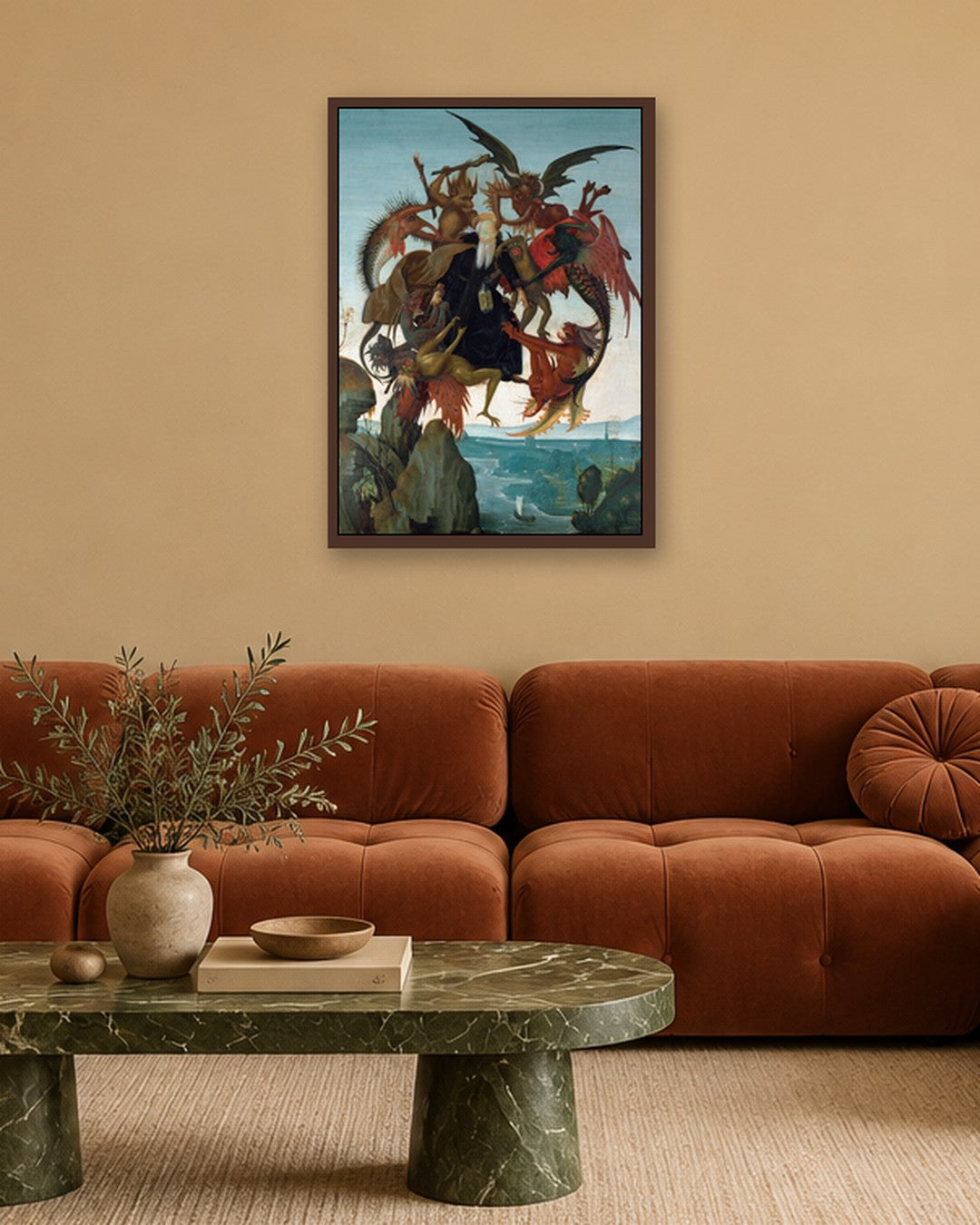 Renaissance Masters - Renaissance Masterpiece No. 294 - dark oak frame in a room