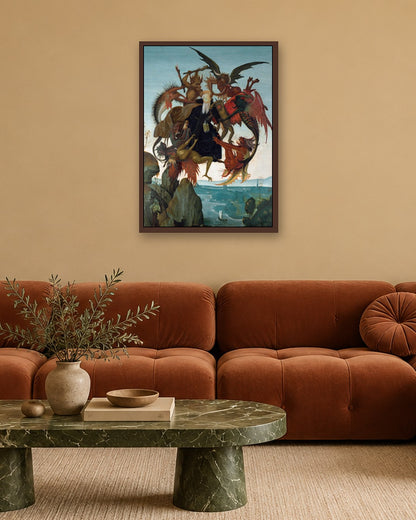 Renaissance Masters - Renaissance Masterpiece No. 294 - dark oak frame in a room