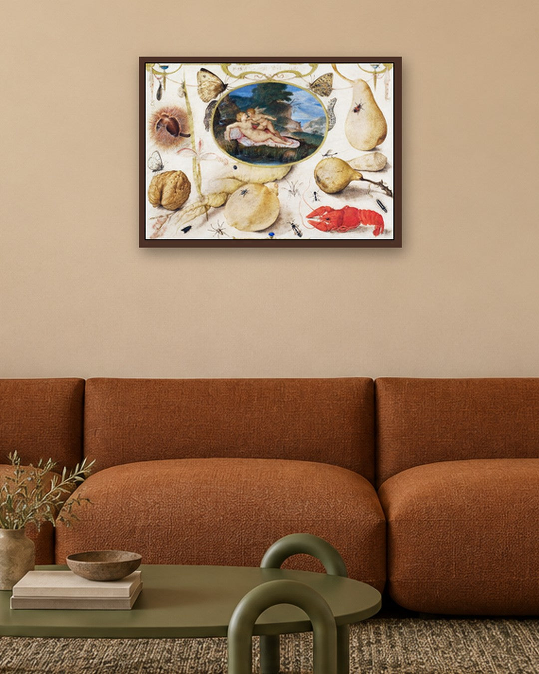 Renaissance Masters - Renaissance Masterpiece No. 350 - dark oak frame in a room