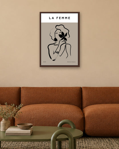 SENT Studio - Bohemian Poster No. 72 - dark oak frame in a room