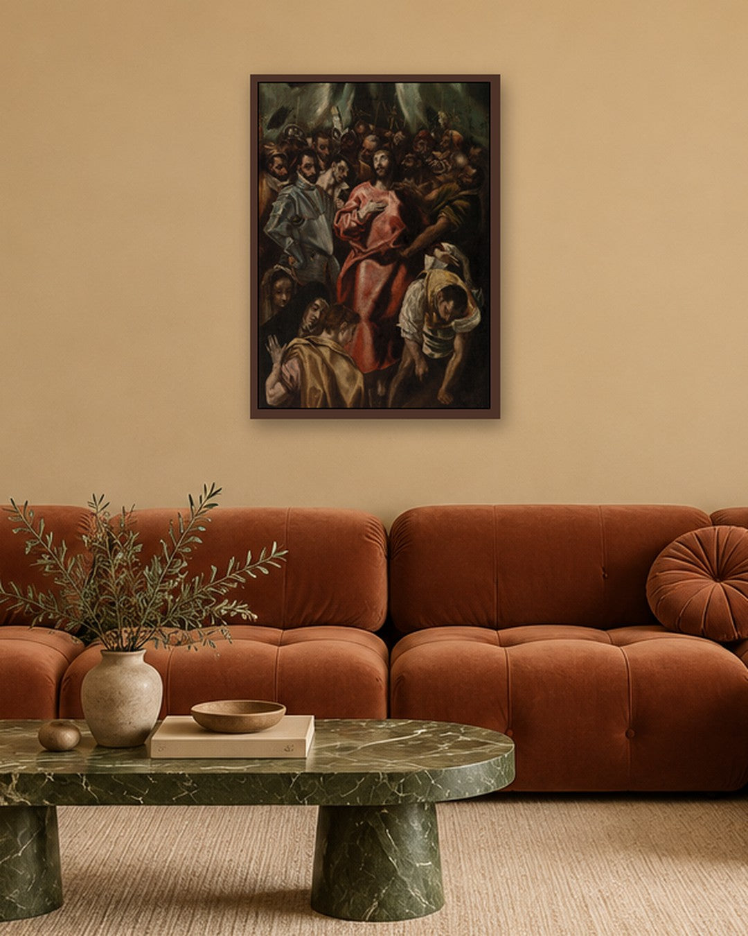 Renaissance Masters - Renaissance Masterpiece No. 126 - dark oak frame in a room
