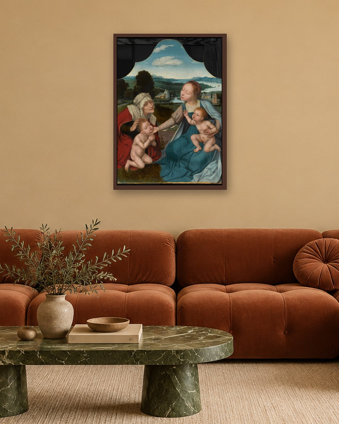 Renaissance Masters - Renaissance Masterpiece No. 96 - dark oak frame in a room