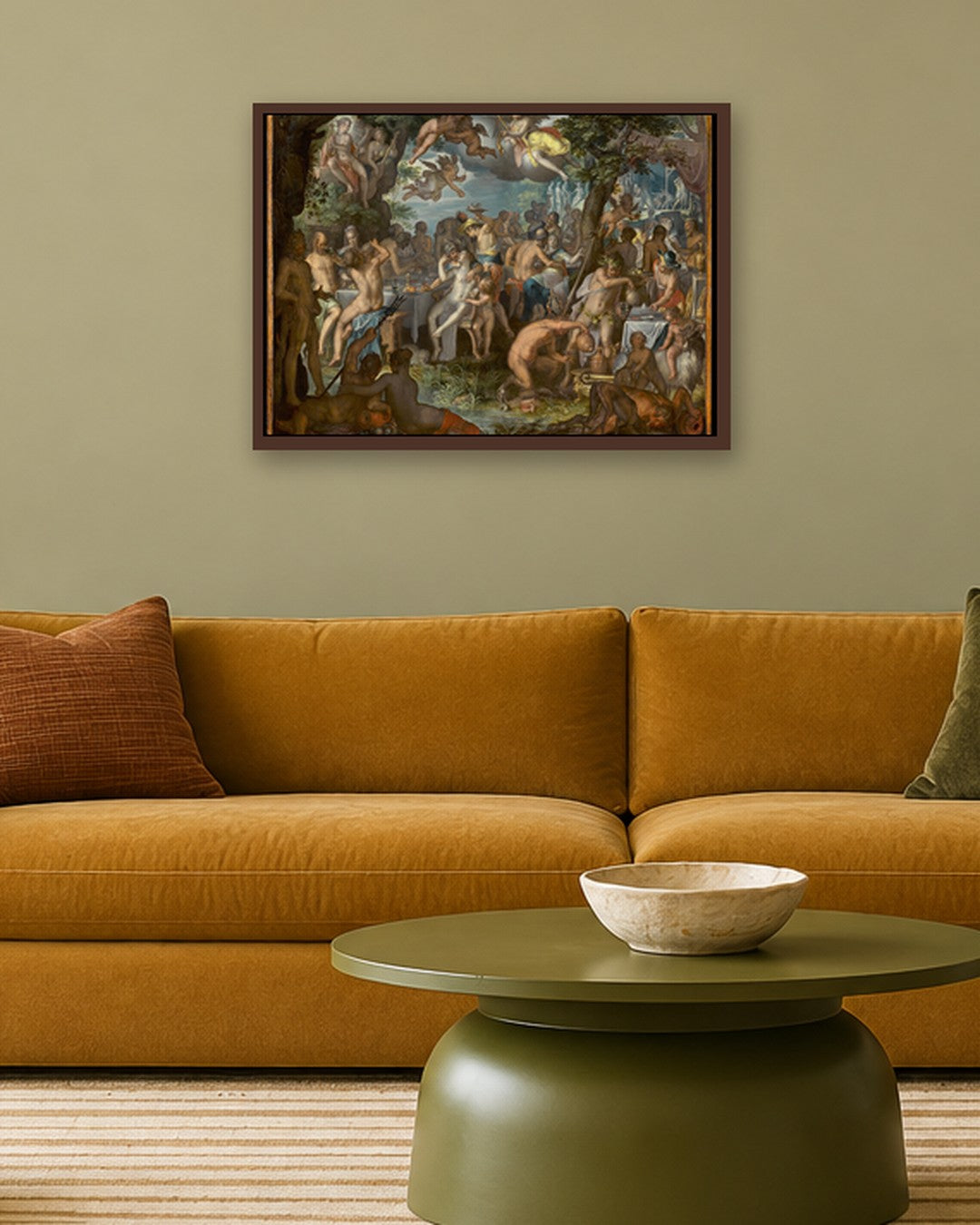 Renaissance Masters - Renaissance Masterpiece No. 98 - dark oak frame in a room