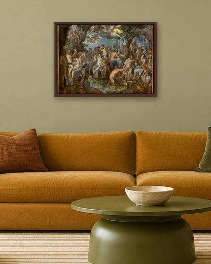 Renaissance Masters - Renaissance Masterpiece No. 98 - dark oak frame in a room