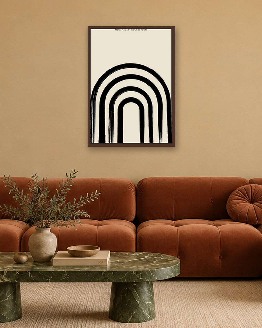 SENT Studio - Bohemian Poster No. 98 - dark oak frame in a room