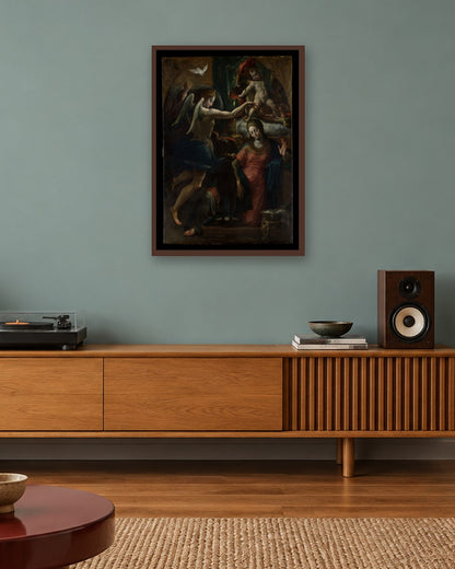 Renaissance Masters - Renaissance Masterpiece No. 115 - dark oak frame in a room