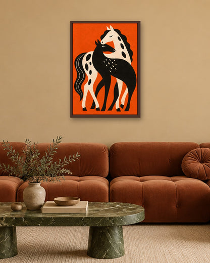 Gracie Cole - Dapple Love - dark oak frame in a room