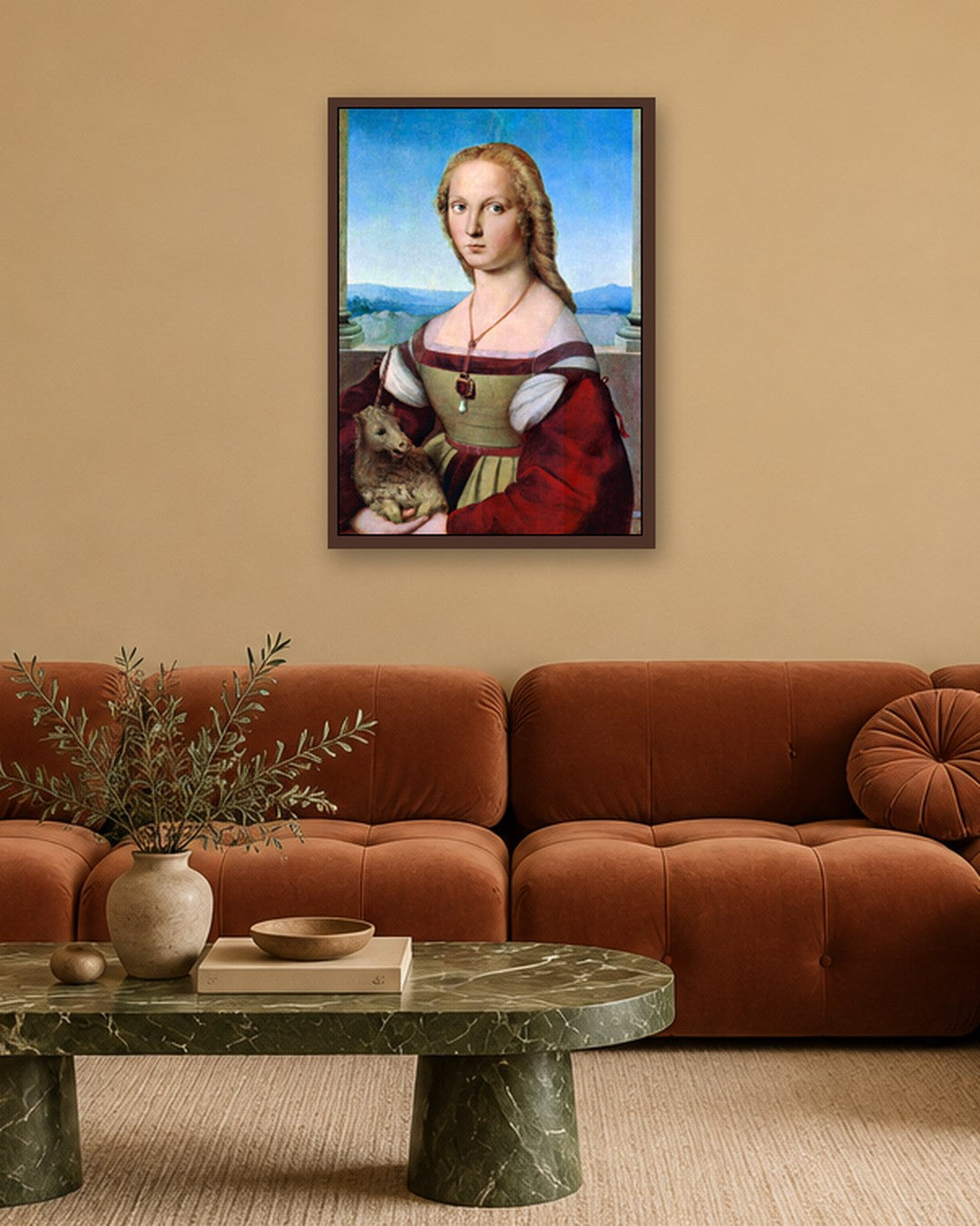 Renaissance Masters - Renaissance Masterpiece No. 299 - dark oak frame in a room