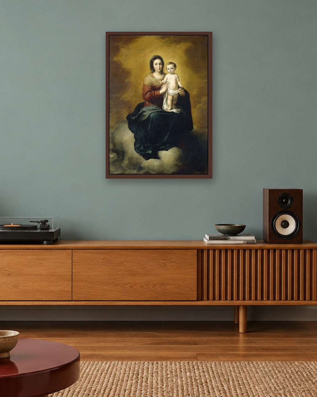 Renaissance Masters - Renaissance Masterpiece No. 421 - dark oak frame in a room