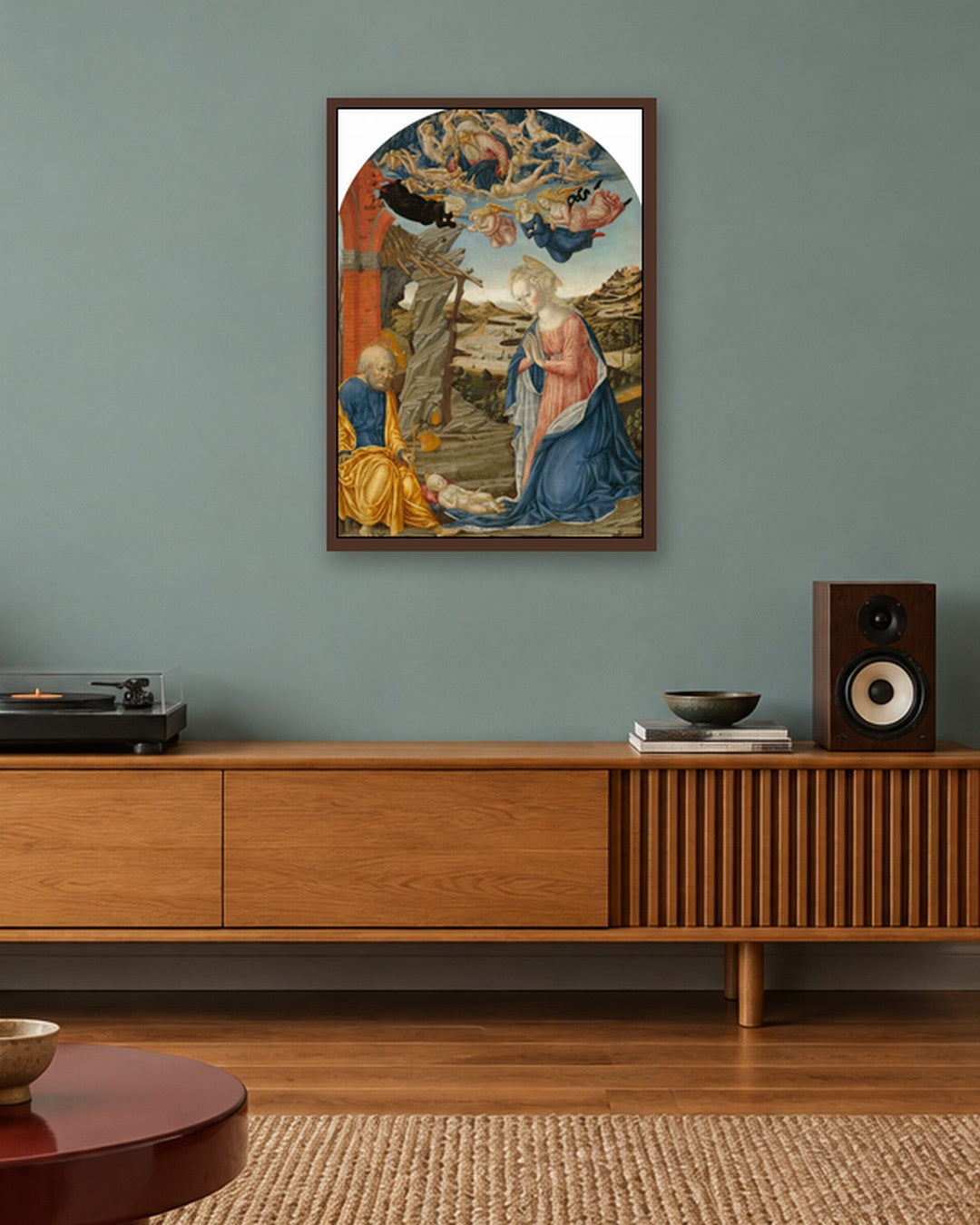 Renaissance Masters - Renaissance Masterpiece No. 221 - dark oak frame in a room