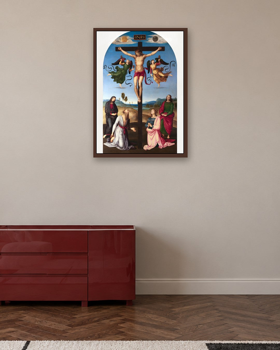 Renaissance Masters - Renaissance Masterpiece No. 324 - dark oak frame in a room