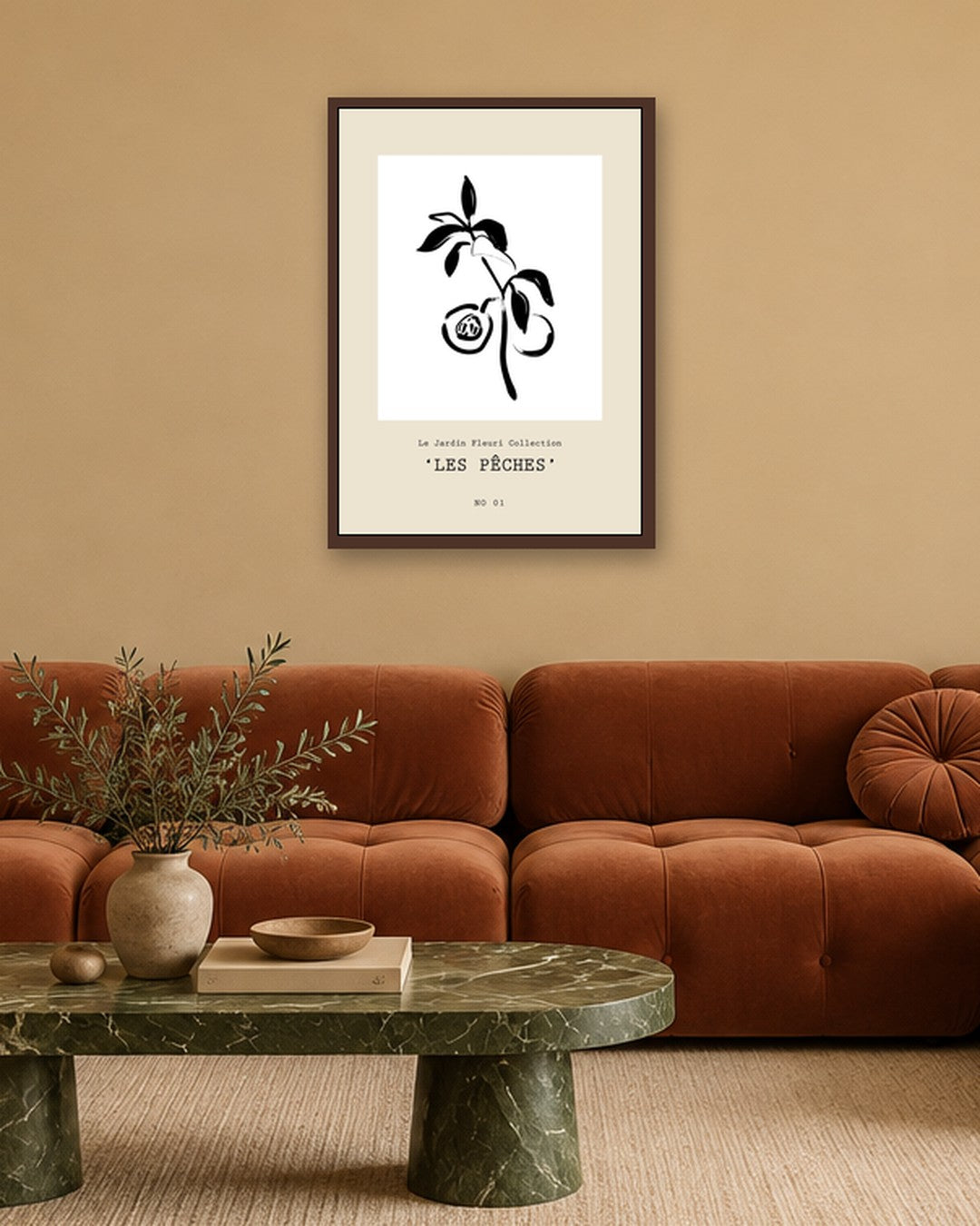SENT Studio - Bohemian Poster No. 51 - dark oak frame in a room
