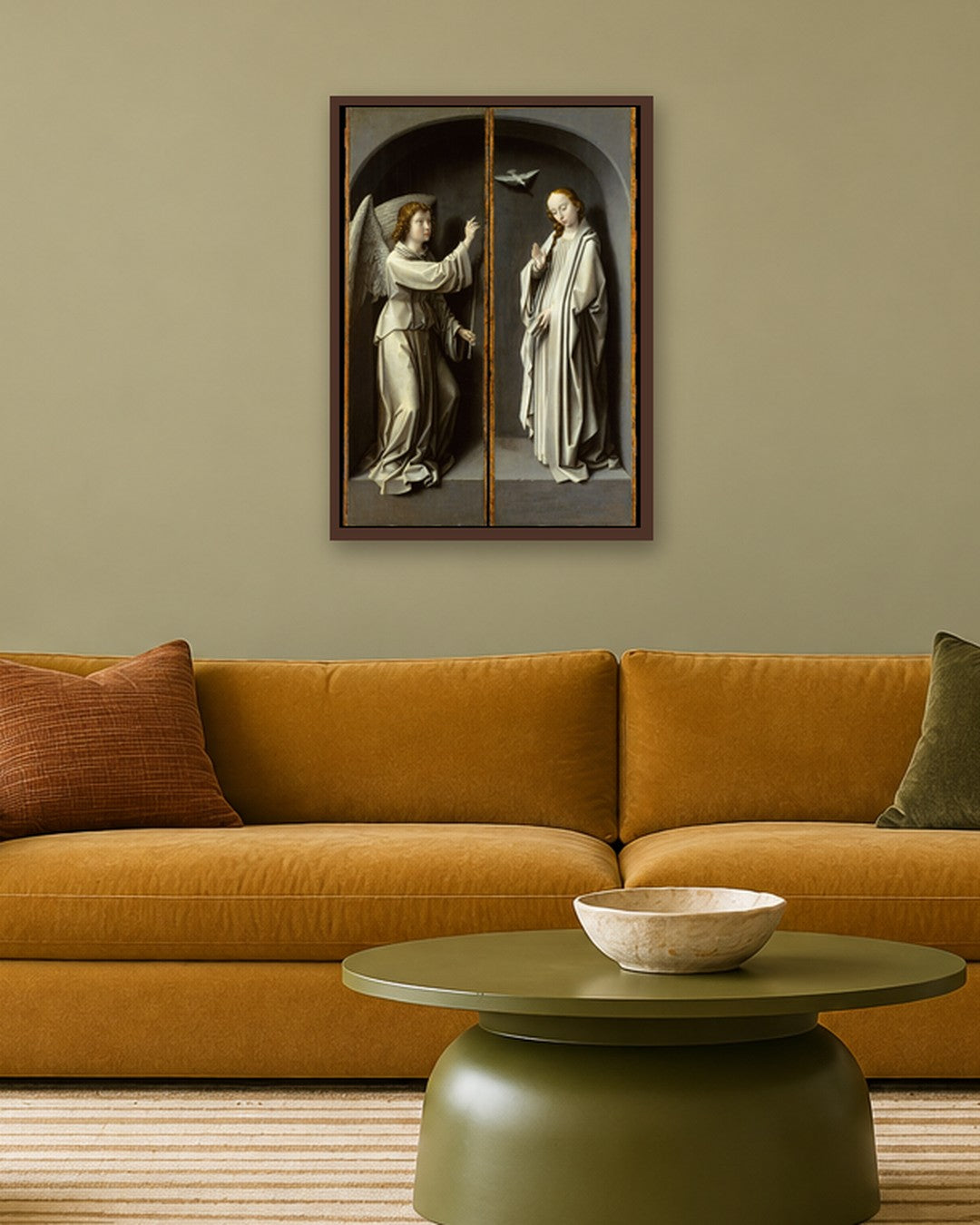 Renaissance Masters - Renaissance Masterpiece No. 400 - dark oak frame in a room