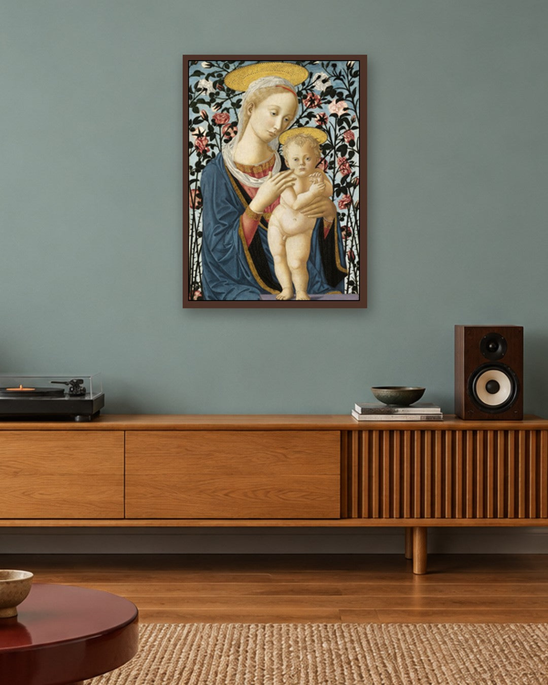 Renaissance Masters - Renaissance Masterpiece No. 419 - dark oak frame in a room