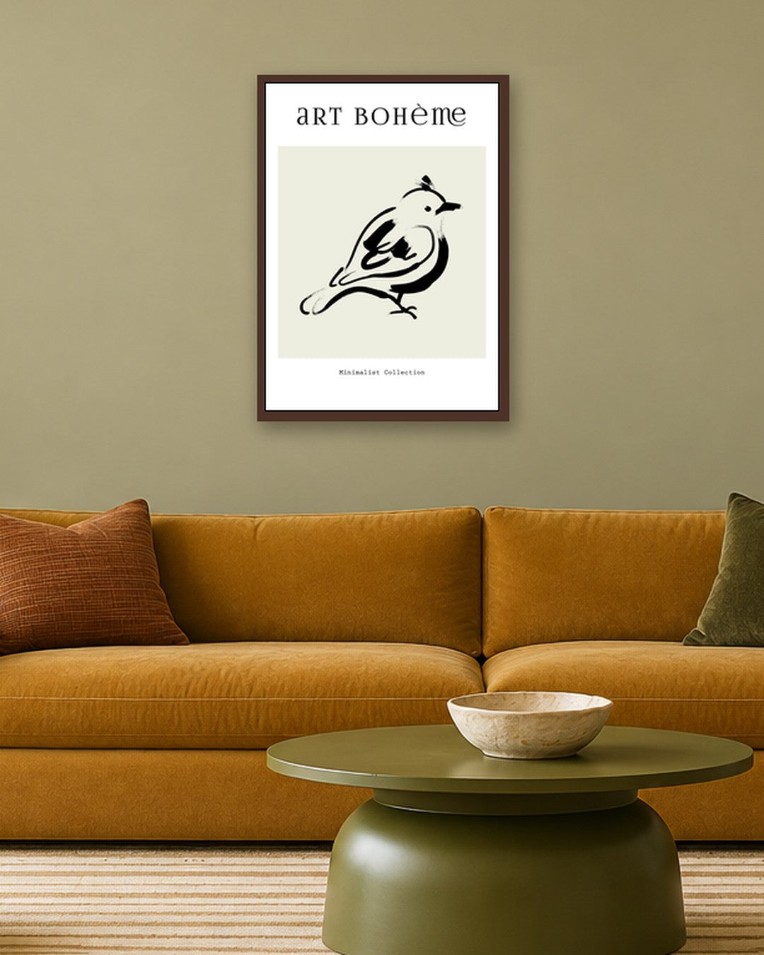 SENT Studio - Bohemian Poster No. 24 - dark oak frame in a room