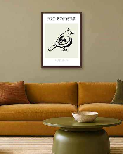 SENT Studio - Bohemian Poster No. 24 - dark oak frame in a room