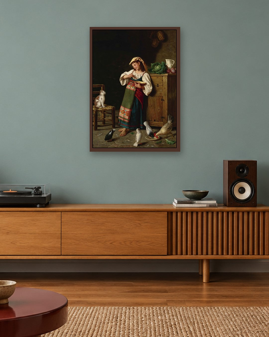 Renaissance Masters - Renaissance Masterpiece No. 424 - dark oak frame in a room