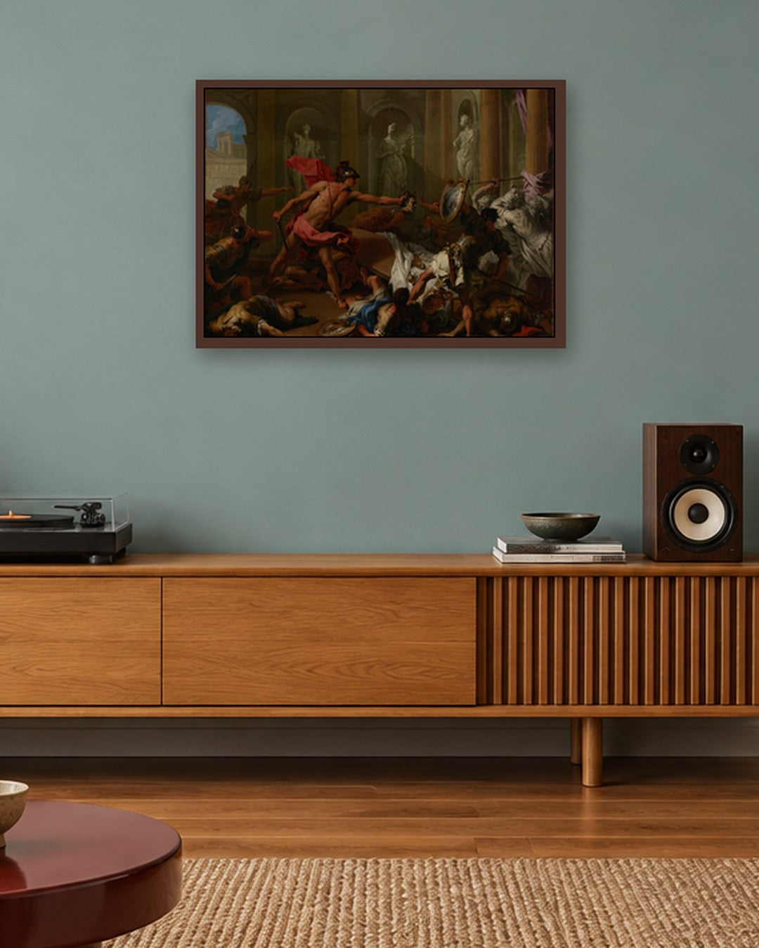 Renaissance Masters - Renaissance Masterpiece No. 387 - dark oak frame in a room