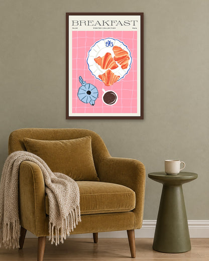 SENT Studio - Cravings Poster No. 24 - dark oak frame in a room