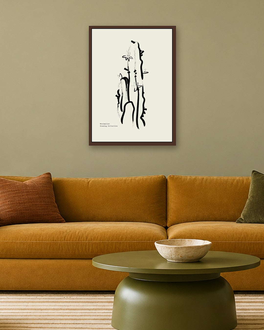 SENT Studio - Bohemian Poster No. 50 - dark oak frame in a room