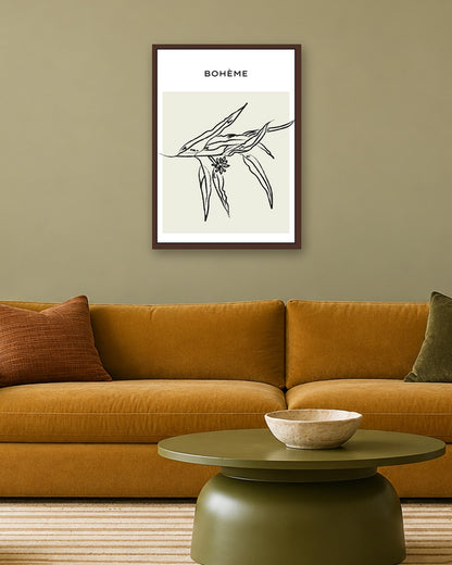 SENT Studio - Bohemian Poster No. 68 - dark oak frame in a room
