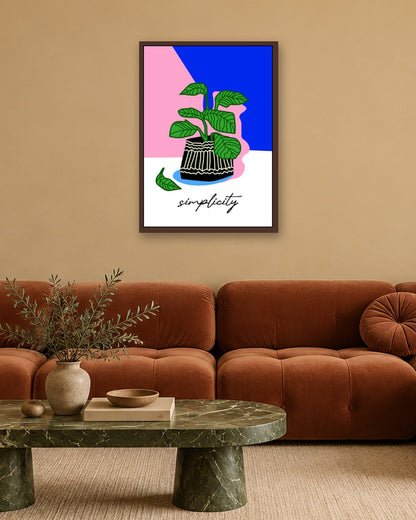 SENT Studio - Artistic Poster No. 23 - dark oak frame in a room