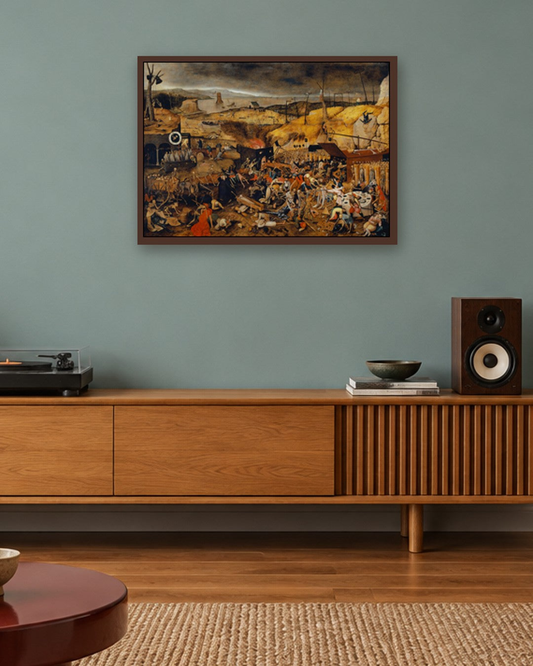 Renaissance Masters - Renaissance Masterpiece No. 415 - dark oak frame in a room